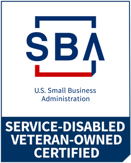 U.S. Small Business Administration certified Service-Disabled Veteran-Owned Small Business (SDVOSB)